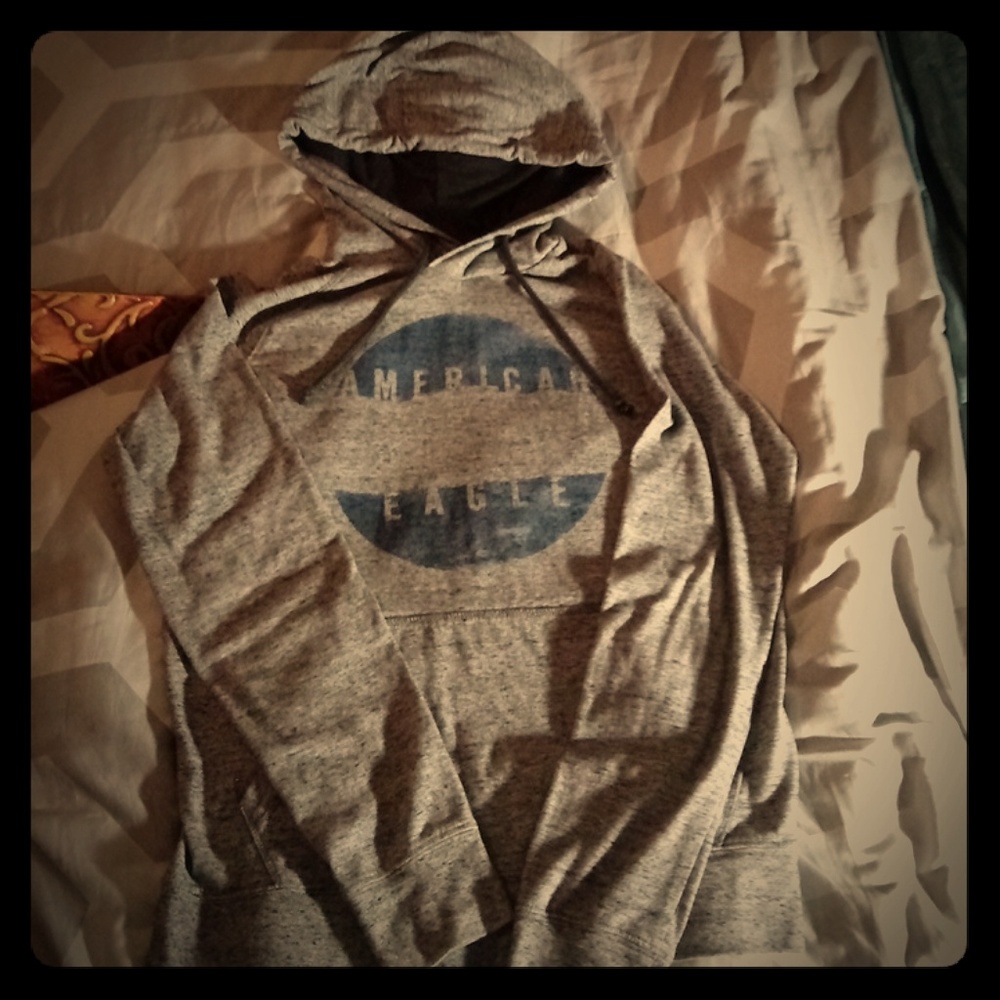 AEO Indigo Hoodie! Comfy!